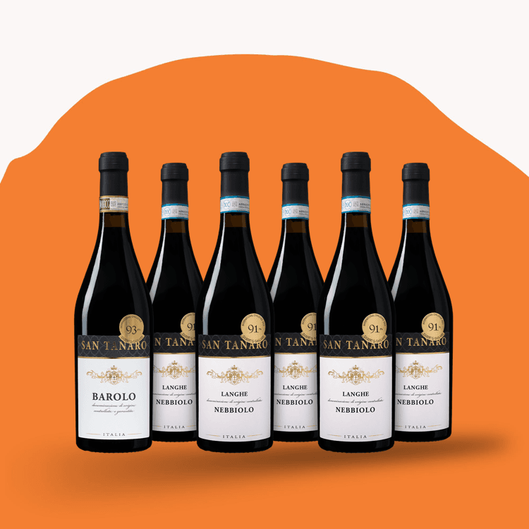 Fles San Tanaro Mixpakket (5 x Nebbiolo & 1 x Barolo)