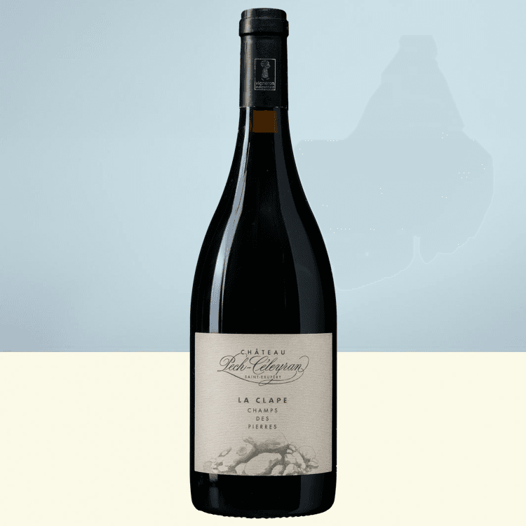 Fles Château Pech-Céleyran 'Champs de Pierre' La Clape Rouge 2023