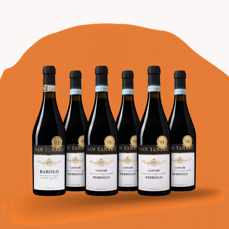 Fles San Tanaro Mixpakket (5 x Nebbiolo & 1 x Barolo)