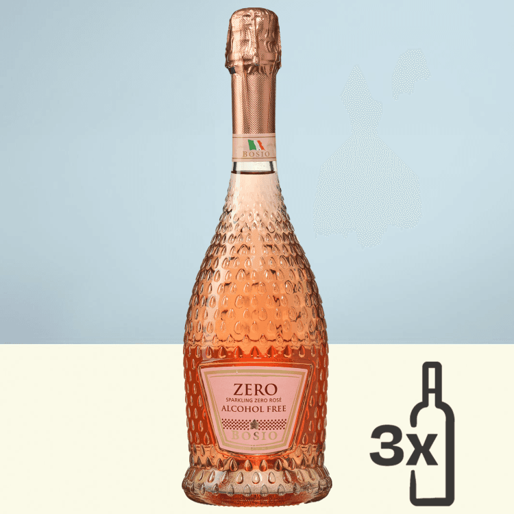 Fles Bosio Demi Sec Sparkling Rosé 0.0%