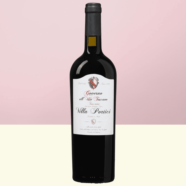 Fles Villa Portici Governo all uso Toscana 2023