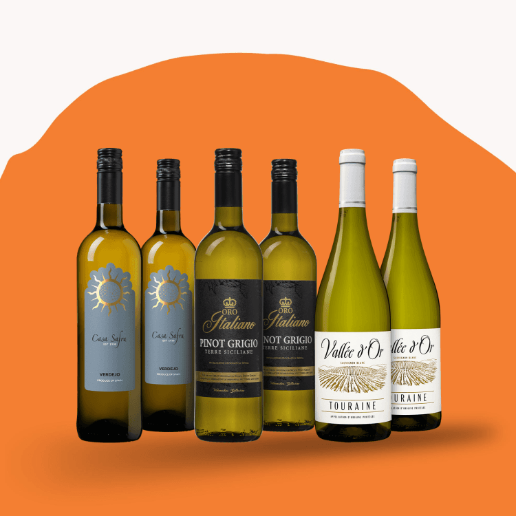 Fles Wijnpakket Wijnvoordeel Huisfavorieten Wit