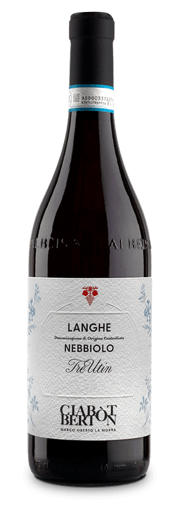 Fles Langhe Nebbiolo 3 Utin DOC van Ciabot Berton