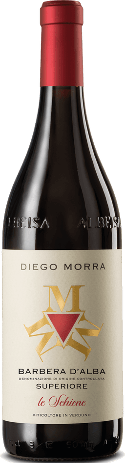 Fles Barbera d'Alba Superiore Le Schiene DOC van Diego Morra