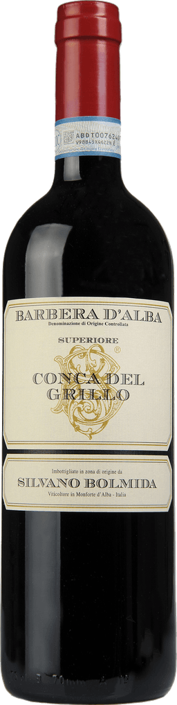 Fles Barbera d'Alba Superiore Conca del Grillo DOC van Silvano Bolmida